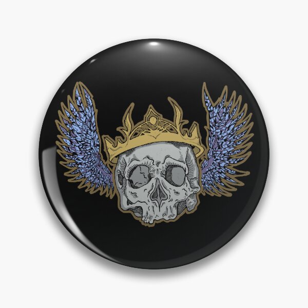 Item preview, Skull King | Dark Winged Gothic Design | Royal Skull designed and sold by Half Mess.