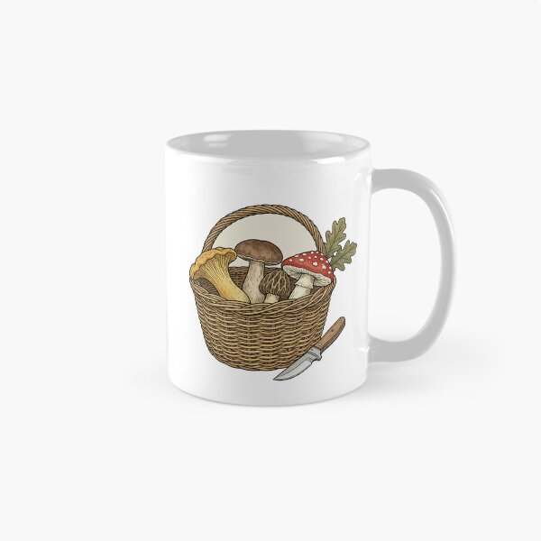 Item preview, Forager's Basket Field Guide Mushroom Art designed and sold by DIUMERI.