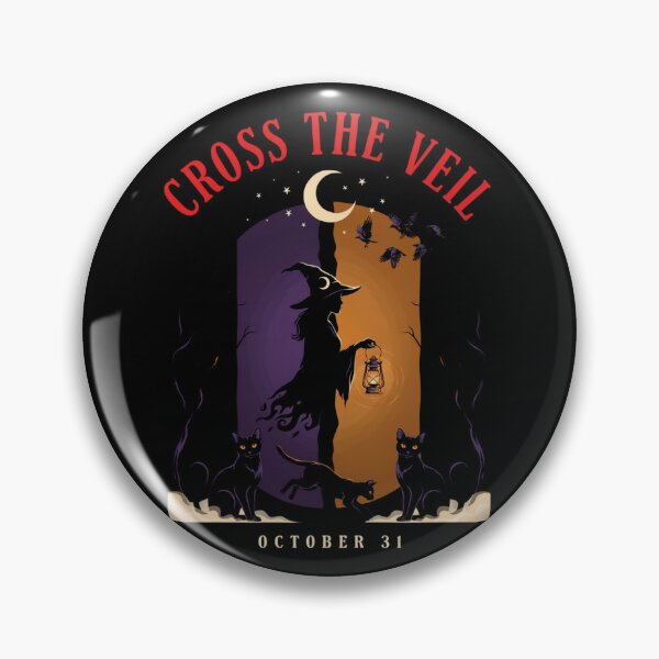 Item preview, Boundary Crossing Witch Halloween Design Graphic Tee v15 designed and sold by DarylWelsh2024.