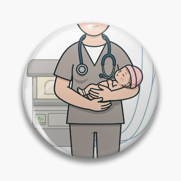 Item preview, NICU Nurse Holding Preemie Neonatal Gift designed and sold by DIUMERI.