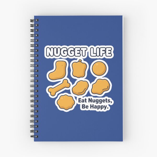Item preview, Nugget Life – Eat Nuggets Be Happy Funny Fast Food Graphic designed and sold by MyHappyArtShop.