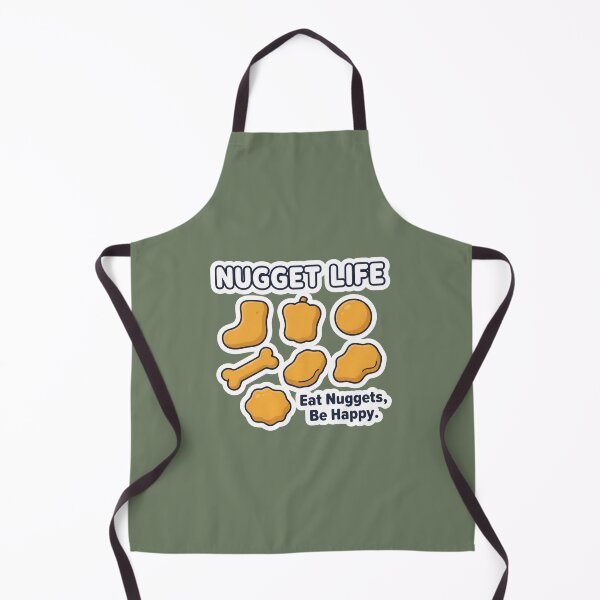 Item preview, Nugget Life – Eat Nuggets Be Happy Funny Fast Food Graphic designed and sold by MyHappyArtShop.