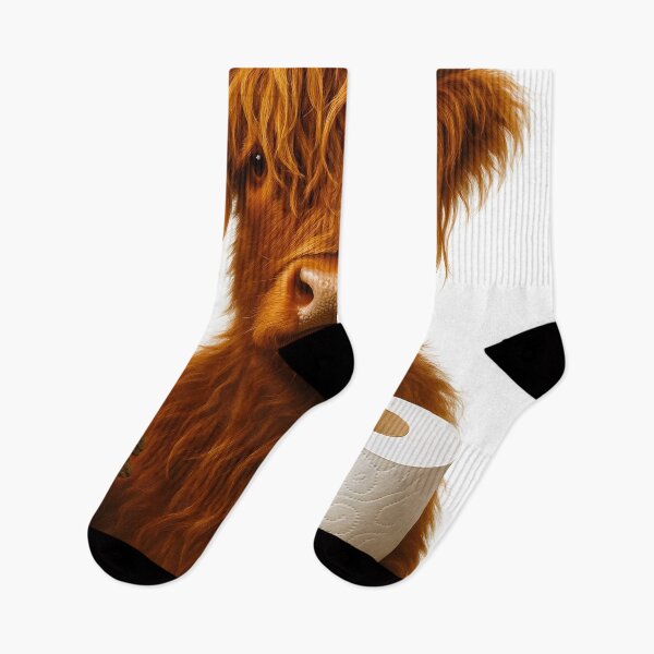 Item preview, Highland Cow With Toilet Paper designed and sold by ARTAFACT.