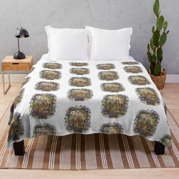 Item preview, Cozy Morning Glory Greenhouse Sticker designed and sold by RareBotanical .
