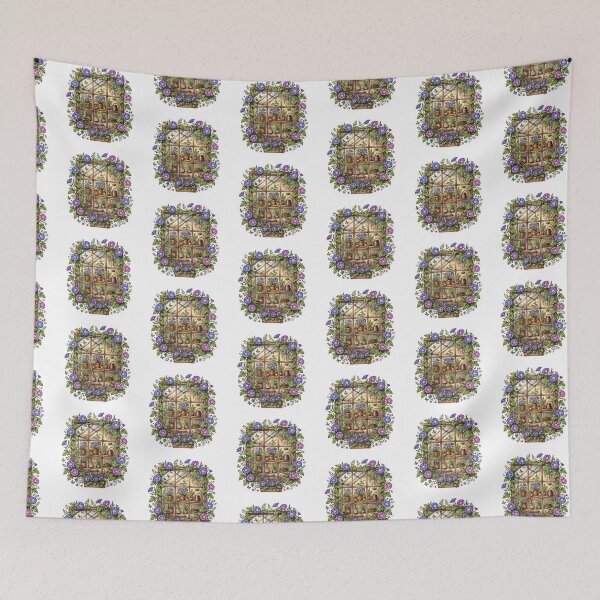 Item preview, Cozy Morning Glory Greenhouse Sticker designed and sold by RareBotanical .