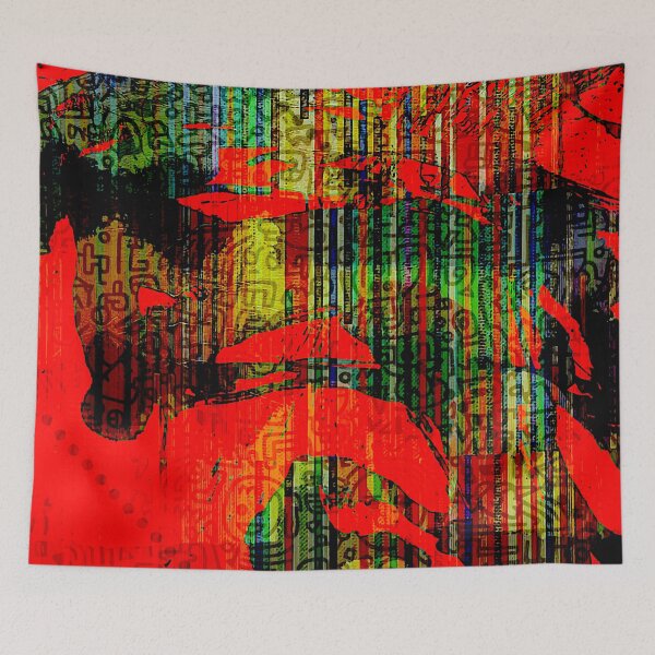 Item preview, Red Graffiti Art designed and sold by ViaARTfactory.