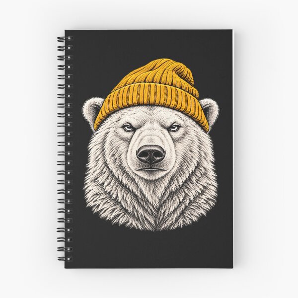 Item preview,  Winter Polar Bear Wearing Beanie Cute Animal Art  designed and sold by erozzz.