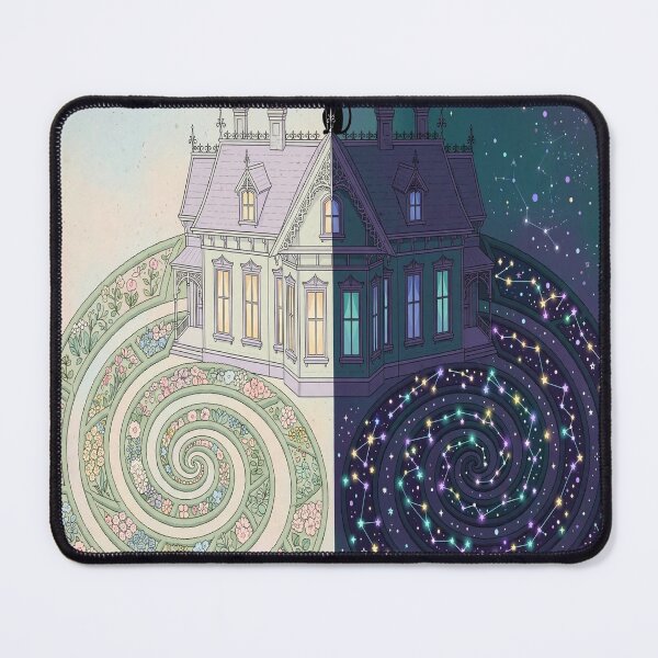 Item preview, Spooky Split House With Cosmic Garden Cat Art designed and sold by Myxcriative1.
