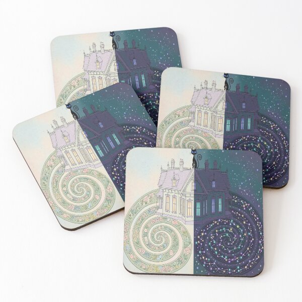 Item preview,  Spooky Split House With Cosmic Garden Cat Art designed and sold by Myxcriative1.