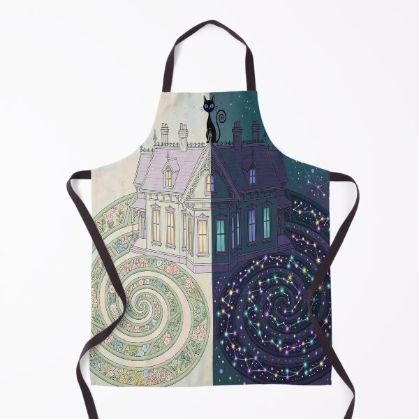 Item preview,  Spooky Split House With Cosmic Garden Cat Art designed and sold by Myxcriative1.