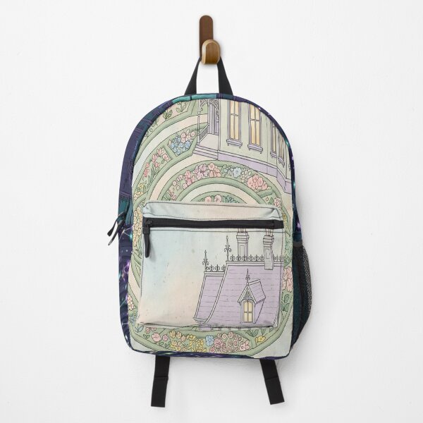 Item preview, Spooky Split House With Cosmic Garden Cat Art designed and sold by Myxcriative1.