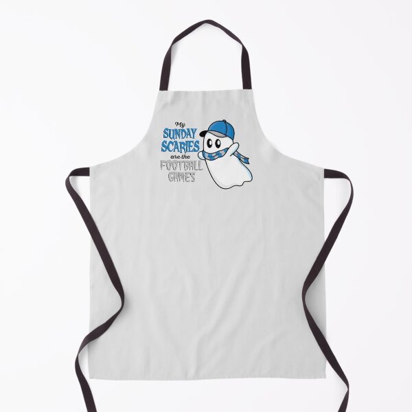 Item preview, Blue and Silver Football Halloween Ghost Sunday Scaries designed and sold by colormemaroon.