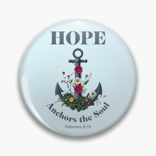 Item preview, Hope Anchors the Soul Christian Floral Anchor designed and sold by Sachie's Studio.