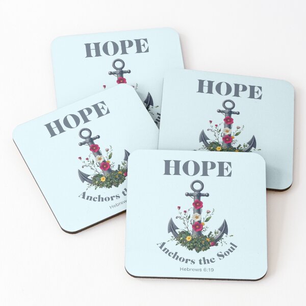 Item preview, Hope Anchors the Soul Christian Floral Anchor designed and sold by Sachie's Studio.