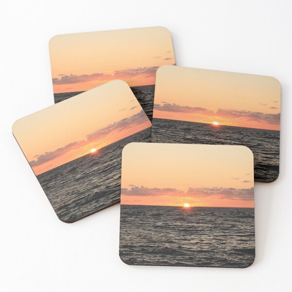 Item preview, Golden Sea Sunset Ocean Waves Photography designed and sold by OlesiaCraft.
