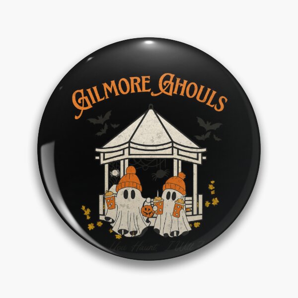 Item preview, Gilmore Ghouls Ghost Duo White Gazebo Orange Beanies designed and sold by DoArtITa.