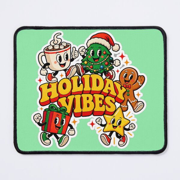 Item preview, Holiday Vibes Retro Christmas Graphic & Pattern designed and sold by NovaToons.
