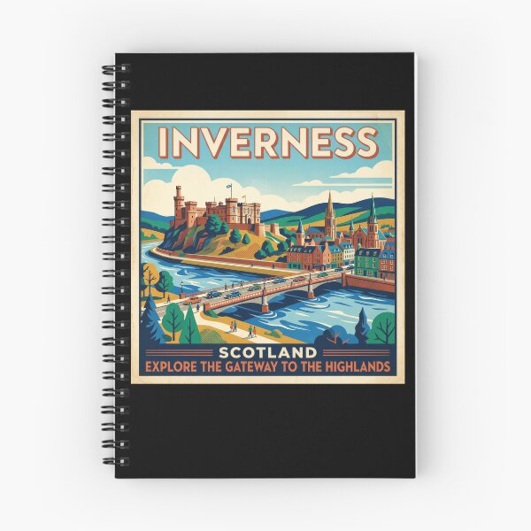 Item preview, Inverness Scotland Vintage Travel Art, Gateway to the Highlands designed and sold by Loom on the Loch.