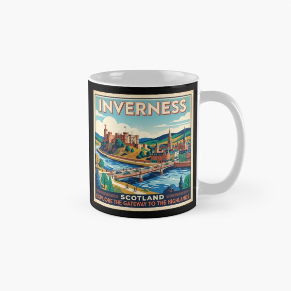 Item preview, Inverness Scotland Vintage Travel Art, Gateway to the Highlands designed and sold by Loom on the Loch.