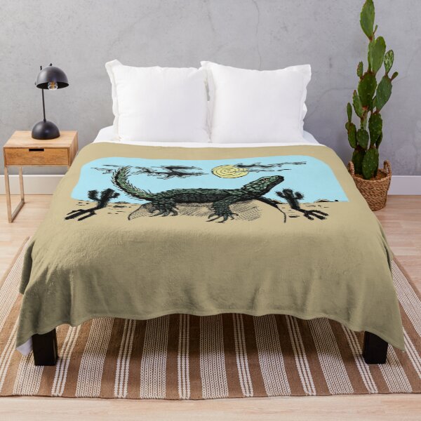 Item preview, Desert Wildlife | Lizard on the Rock | Retro Wildlife Art designed and sold by Half Mess.