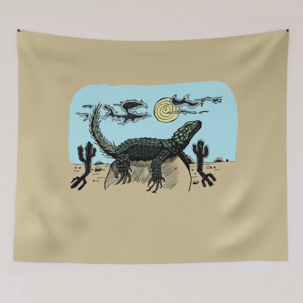 Item preview, Desert Wildlife | Lizard on the Rock | Retro Wildlife Art designed and sold by Half Mess.
