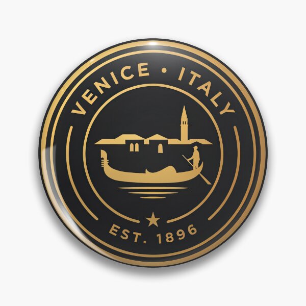 Item preview, Venice Gondola Crest — Gold Circular Badge Logo designed and sold by Shutter-Dragon.
