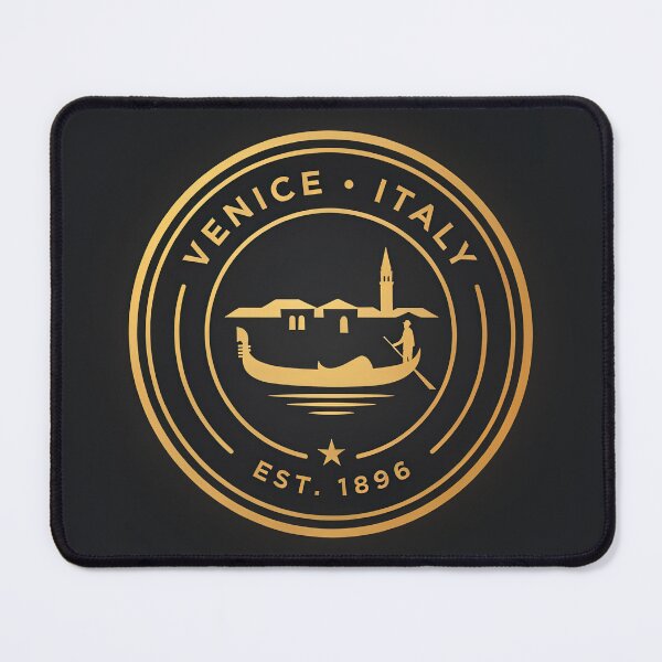 Item preview, Venice Gondola Crest — Gold Circular Badge Logo designed and sold by Shutter-Dragon.