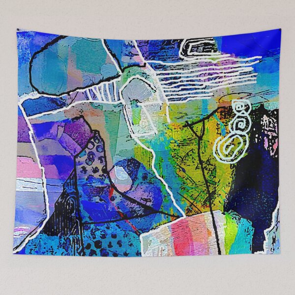 Item preview, Blue Abstract Art designed and sold by ViaARTfactory.