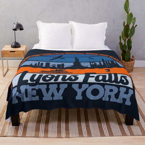 Item preview, Lyons Falls New York Sunset Retro Vintage Local Pride Logo designed and sold by CRHPOD20.