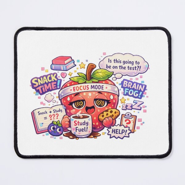 Item preview, Focus Mode – Pastel Kawaii Strawberry Snack & Study designed and sold by Sommium .