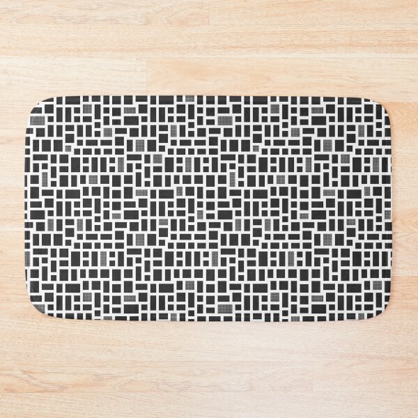Item preview, Minimalist Mosaic Tile - Black & White designed and sold by CurioEphemeres.