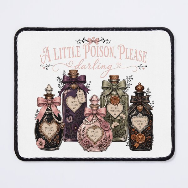 Item preview, A Little Poison, Please Darling – Coquette Potions designed and sold by JoyfullyOffbeat.