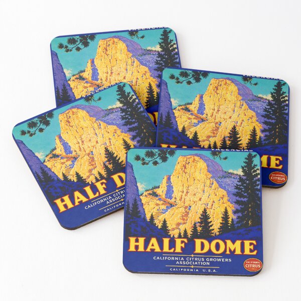 Item preview, Half Dome Yosemite - Vintage California Citrus Label designed and sold by Grove of Things.