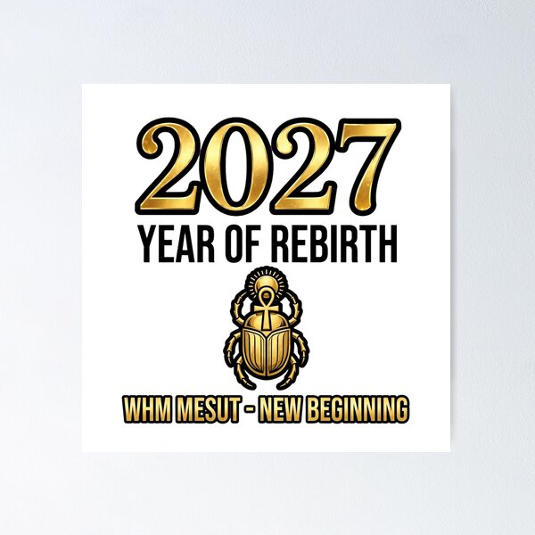 Item preview,  2027 YEAR OF REBIRTH PNG | Boss Babe Main Character New Year Shirt | That Girl Dark Feminine WHM MESUT Gold designed and sold by HoMya.