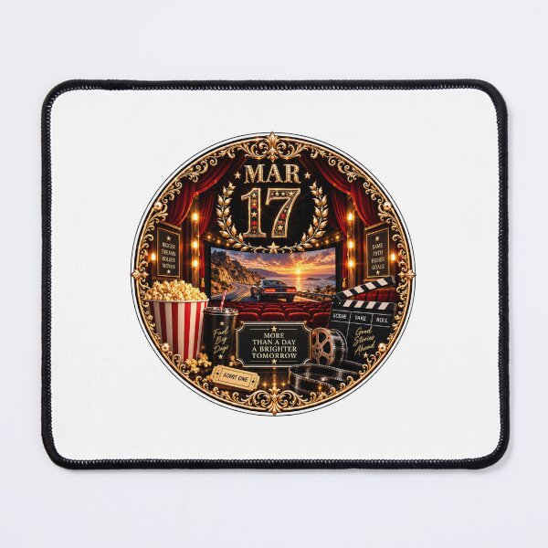 Item preview, March 17 Birthday Cinema Night Design for Him designed and sold by LunaMoments.