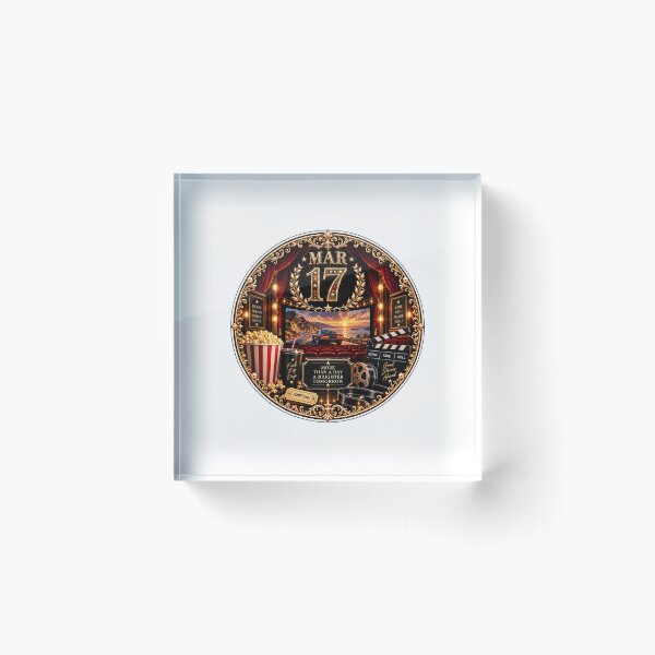 Item preview, March 17 Birthday Cinema Night Design for Him designed and sold by LunaMoments.