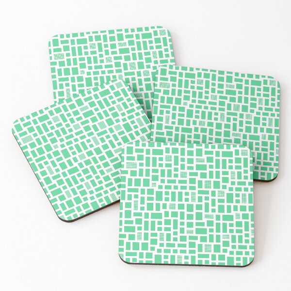 Item preview, Minimalist Mosaic Tile - Bright Green designed and sold by CurioEphemeres.