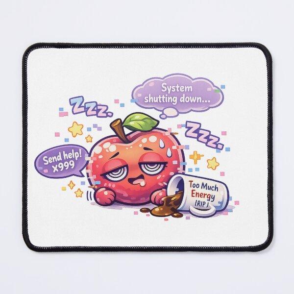 Item preview, System Shutting Down – Pastel Kawaii Apple Burnout designed and sold by Sommium .