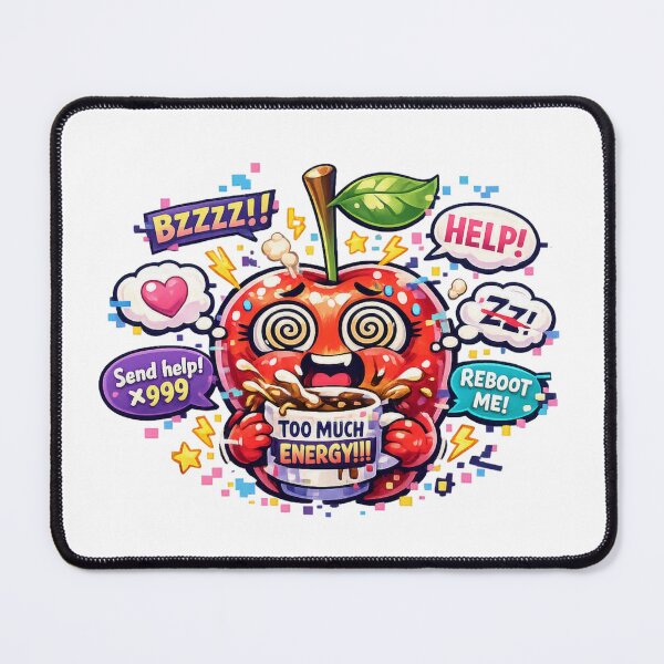 Item preview, Too Much Energy – Pastel Kawaii Apple Hyper Mode designed and sold by Sommium .