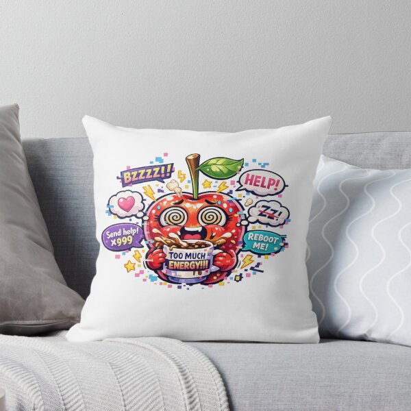 Item preview, Too Much Energy – Pastel Kawaii Apple Hyper Mode  designed and sold by Sommium .