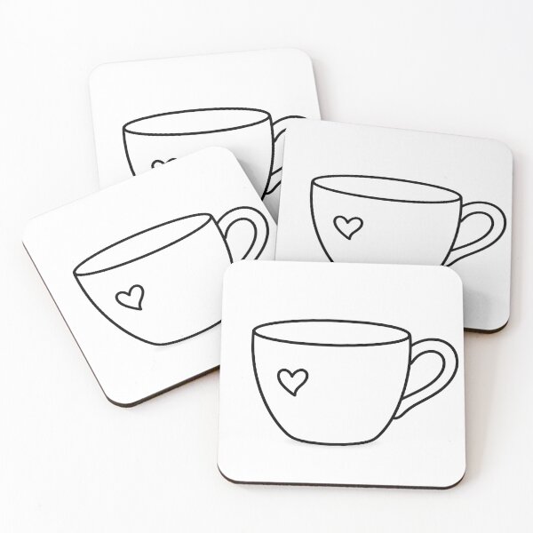 Item preview, Taza de café minimalista con corazón - Diseño de arte lineal designed and sold by SimpleLinesCo.