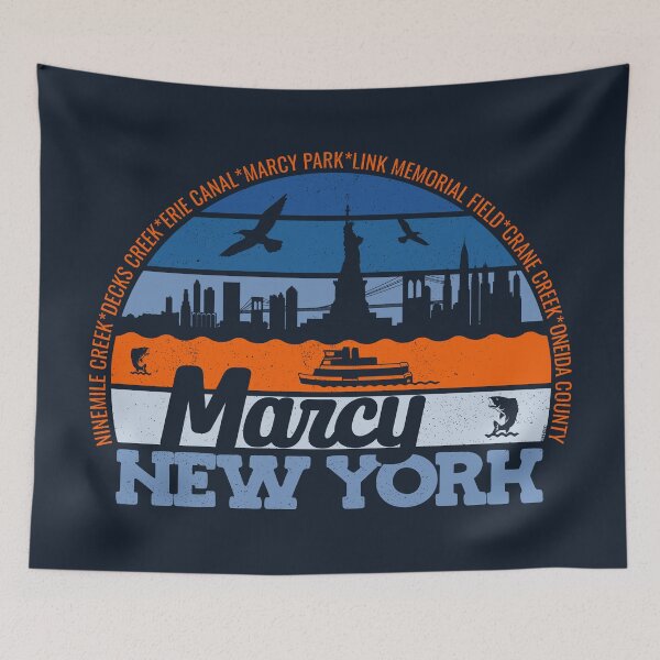 Item preview, Marcy New York Sunset Retro Vintage Local Pride Logo designed and sold by CRHPOD20.