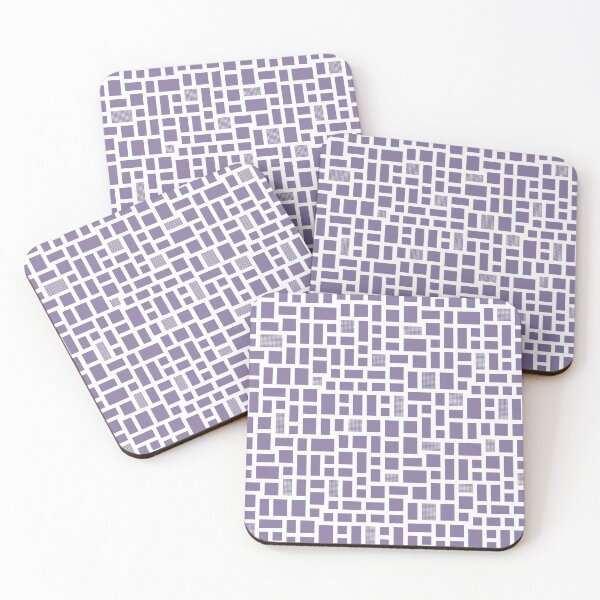 Item preview, Minimalist Mosaic Tile - Dusty Purple designed and sold by CurioEphemeres.