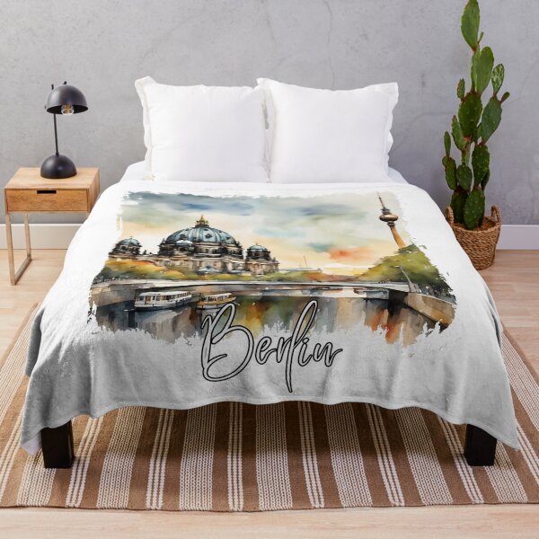 Item preview, Watercolor of Berlin, Berlin Germany designed and sold by Dressyourflag.