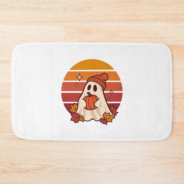 Item preview, Autumn Ghost Pumpkin and Sunset Stripes designed and sold by LuveraxArt.