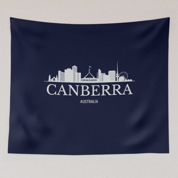 Artikelvorschau, Skyline von Canberra, Canberra, Australien entworfen und verkauft von Dressyourflag.