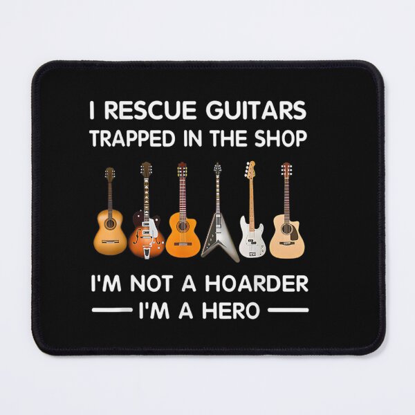 Item preview, I Rescue Guitars Trapped in the Shop - Guitar Lover Hero Design designed and sold by ajson21.