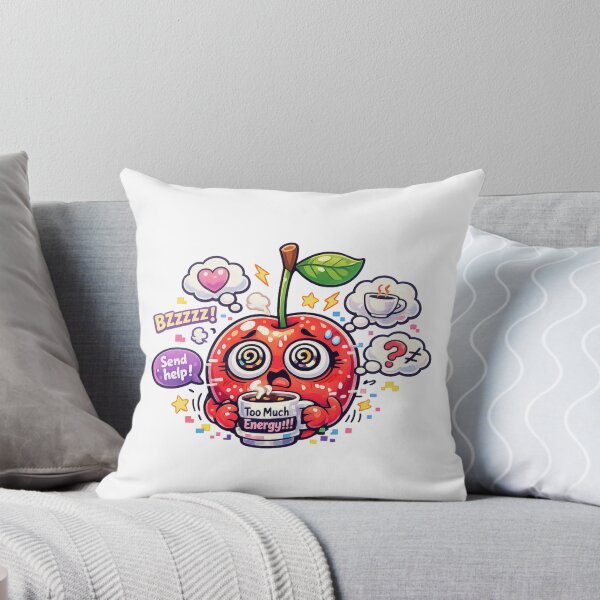 Item preview, oo Much Energy – Pastel Kawaii Cherry Hyper Mode designed and sold by Sommium .