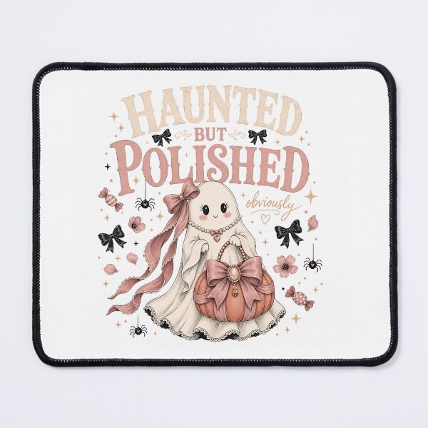 Item preview, Haunted But Polished – Coquette Pearl Bow Ghost designed and sold by JoyfullyOffbeat.