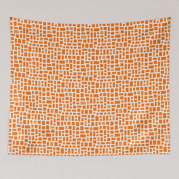 Item preview, Minimalist Mosaic Tile - Orange designed and sold by CurioEphemeres.